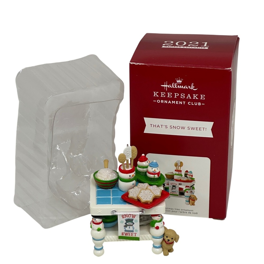 Hallmark Keepsake That's Snow Sweet Ornament Club 2021 Member Exclusive Kitchen